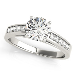 ENGAGEMENT RINGS SINGLE ROW CHANNEL SET