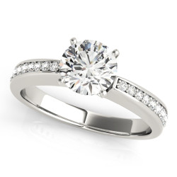 ENGAGEMENT RINGS SINGLE ROW CHANNEL SET