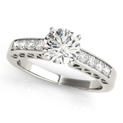 ENGAGEMENT RINGS SINGLE ROW CHANNEL SET