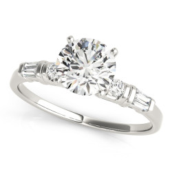 ENGAGEMENT RINGS FANCY SHAPE BAGUETTE