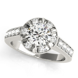 ENGAGEMENT RINGS HALO ROUND