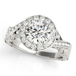 ENGAGEMENT RINGS HALO ROUND