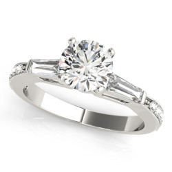 ENGAGEMENT RINGS FANCY SHAPE BAGUETTE