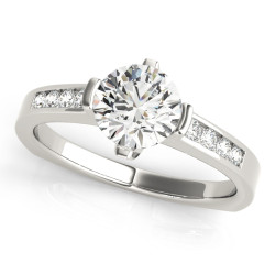 ENGAGEMENT RINGS SINGLE ROW CHANNEL SET