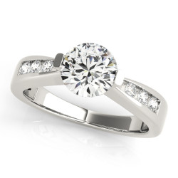 ENGAGEMENT RINGS SINGLE ROW CHANNEL SET