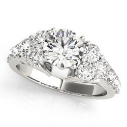 ENGAGEMENT RINGS CLUSTER SIDES
