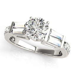 ENGAGEMENT RINGS FANCY SHAPE BAGUETTE