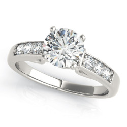 ENGAGEMENT RINGS SINGLE ROW CHANNEL SET