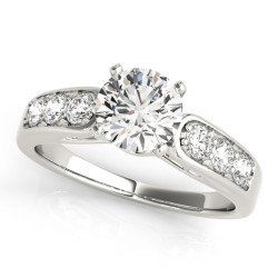 ENGAGEMENT RINGS SINGLE ROW CHANNEL SET