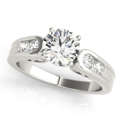ENGAGEMENT RINGS SINGLE ROW CHANNEL SET