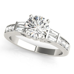 ENGAGEMENT RINGS FANCY SHAPE BAGUETTE