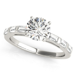 ENGAGEMENT RINGS FANCY SHAPE BAGUETTE
