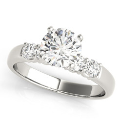 ENGAGEMENT RINGS SINGLE ROW PRONG SET