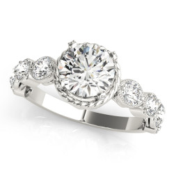ENGAGEMENT RINGS CLUSTER SIDES