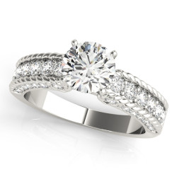 ENGAGEMENT RINGS SINGLE ROW CHANNEL SET