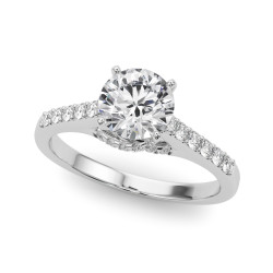 ENGAGEMENT RINGS SINGLE ROW CHANNEL SET