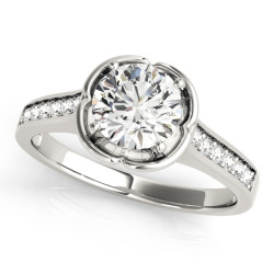 ENGAGEMENT RINGS SINGLE ROW PRONG SET