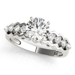 ENGAGEMENT RINGS SINGLE ROW PRONG SET