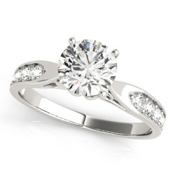 ENGAGEMENT RINGS SINGLE ROW PRONG SET