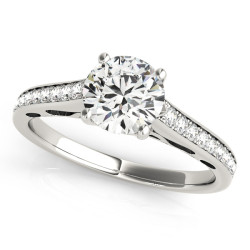 ENGAGEMENT RINGS SINGLE ROW PRONG SET