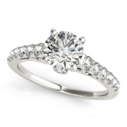 ENGAGEMENT RINGS SINGLE ROW PRONG SET