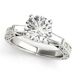 ENGAGEMENT RINGS 3 STONE BAGUETTE