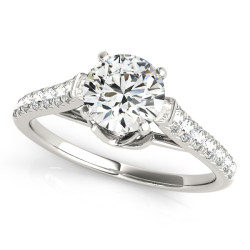 ENGAGEMENT RINGS SINGLE ROW PRONG SET