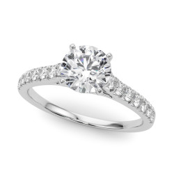 ENGAGEMENT RINGS SINGLE ROW PRONG SET
