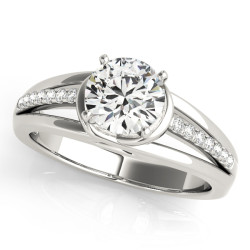 ENGAGEMENT RINGS SINGLE ROW PRONG SET