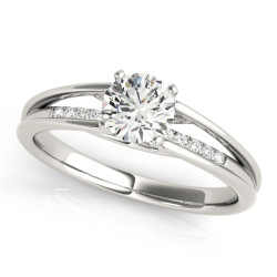 ENGAGEMENT RINGS SINGLE ROW PRONG SET