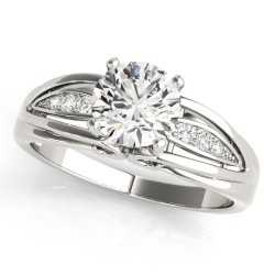 ENGAGEMENT RINGS SINGLE ROW PRONG SET