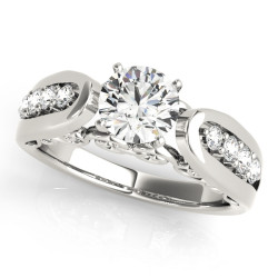ENGAGEMENT RINGS SINGLE ROW PRONG SET