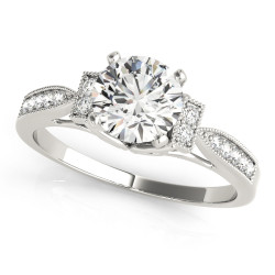 ENGAGEMENT RINGS SINGLE ROW PRONG SET