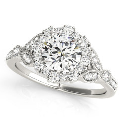 ENGAGEMENT RINGS HALO ROUND