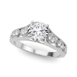 ENGAGEMENT RINGS SINGLE ROW PRONG SET