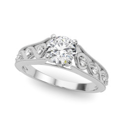 ENGAGEMENT RINGS SINGLE ROW PRONG SET