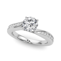 ENGAGEMENT RINGS SINGLE ROW PRONG SET