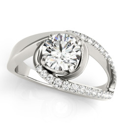 ENGAGEMENT RINGS BYPASS EURO SHANK