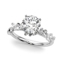 FLOWER DIA ENGAGEMENT RING