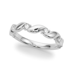 TWIST DIAMOND WEDDING BAND