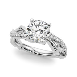 TWISTED SHANK ENGAGEMENT RING