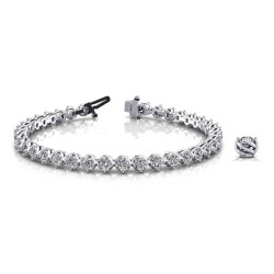 4 PRONG IN LINE TENNIS BRACELET