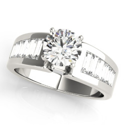 ENGAGEMENT RINGS FANCY SHAPE BAGUETTE