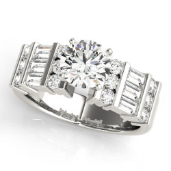 ENGAGEMENT RINGS FANCY SHAPE BAGUETTE