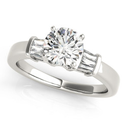 ENGAGEMENT RINGS FANCY SHAPE BAGUETTE REMOUNTS