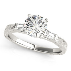 ENGAGEMENT RINGS 3 STONE BAGUETTE