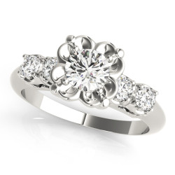 ENGAGEMENT RINGS SINGLE ROW PRONG SET