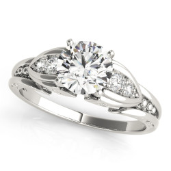 ENGAGEMENT RINGS SINGLE ROW PRONG SET