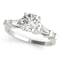 ENGAGEMENT RINGS FANCY SHAPE BAGUETTE REMOUNTS