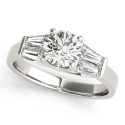 ENGAGEMENT RINGS FANCY SHAPE BAGUETTE REMOUNTS